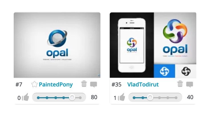 Review and provide feedback interface screenshot